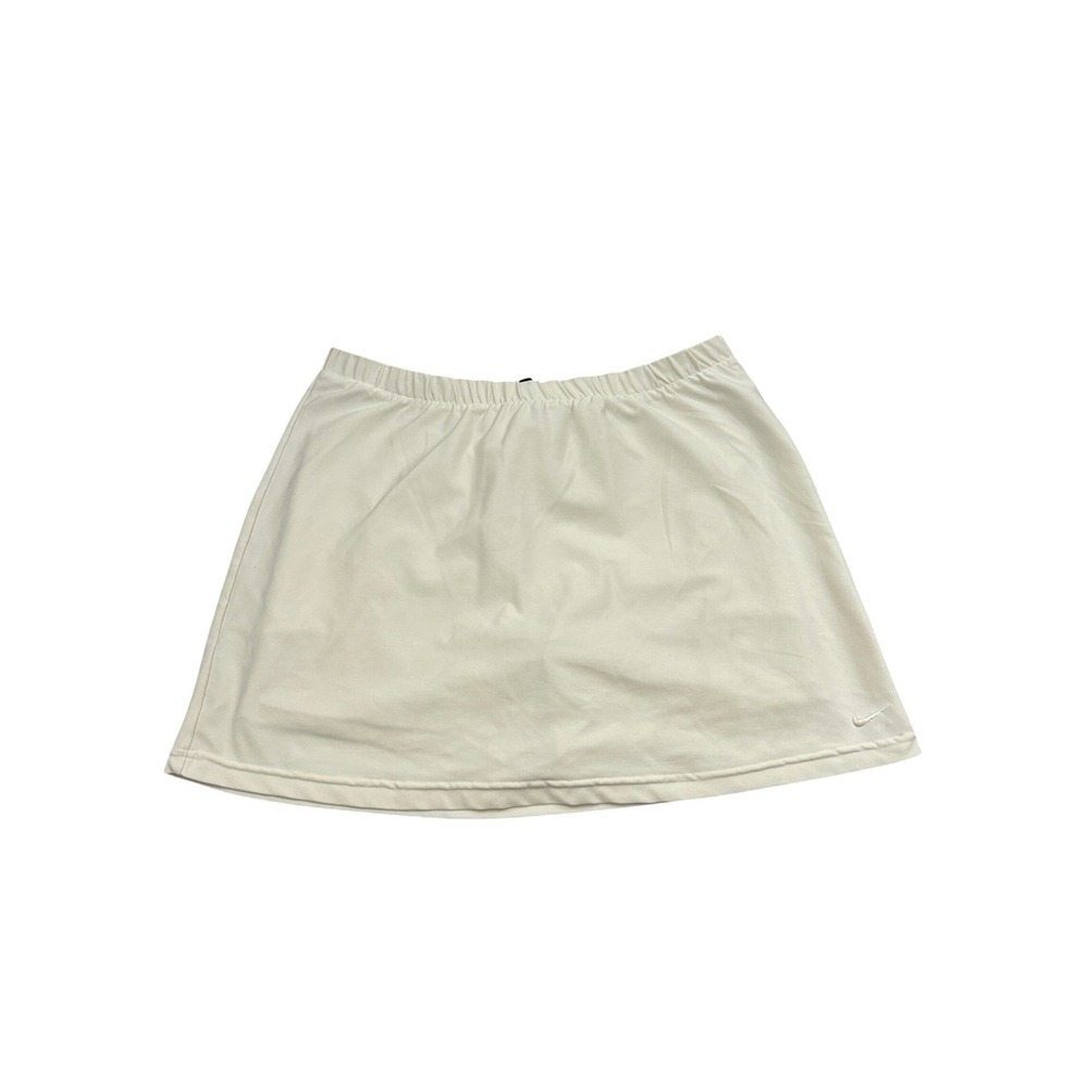 Nike Tennis Sexy Skirt Womens Medium Cream Excellent Dri-FIT Athletic Skort